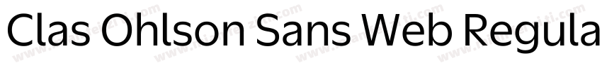 Clas Ohlson Sans Web Regular字体转换
